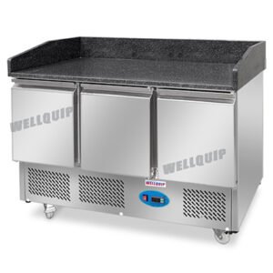 Quipwell S3PT 3-Door Marble Prep Fridge 380L