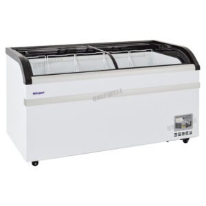 Wellquip KB50A Glass Display Chest Fridge 500L (Black) - Image 5