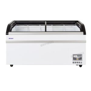 Wellquip KB50A Glass Display Chest Fridge 500L (Black)