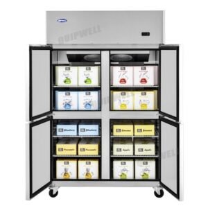 Quipwell TBSA10 4-Split Door Upright Storage Fridge 900L - Image 3