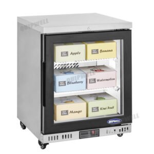 Quipwell MA24G 1-Door Glass Under Bench Fridge 605x635x825mm - Image 4