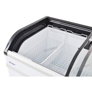 Wellquip KB500 Glass Display Chest Freezer 500L (Black) - Image 5