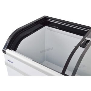 Wellquip KB500 Glass Display Chest Freezer 500L (Black) - Image 6