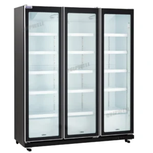 Wellquip IV36 3-Door Upright Display Fridge 1200L
