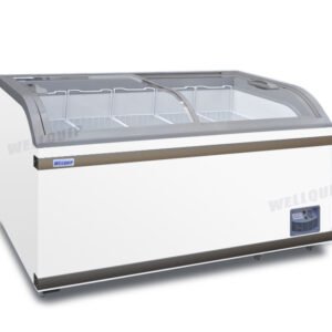 Wellquip KC50A Glass Display Chest Fridge 500L (Grey)