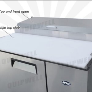 Quipwell PPA06 1-Door Pizza Prep Fridge 396L - Image 3