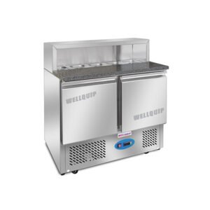 Quipwell S10M 2-Door S/S Salad Prep Fridge 1150mm(W)