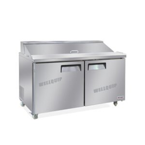 Quipwell SSA51 2-Door Salad Prep Fridge 516L