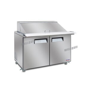 Quipwell MSA42 2-Door Salad Prep Fridge 416L