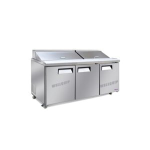 Quipwell SSA54 3-Door Salad Prep Fridge 538L