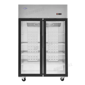 Quipwell TGA10B 2-Door Upright Display Fridge 900L - Image 3
