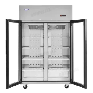 Quipwell TGA10B 2-Door Upright Display Fridge 900L - Image 4