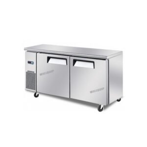 Quipwell WC1268 2-Door S/S Under Bench Freezer 1200x600x850mm