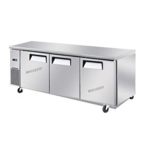 Quipwell WA1868 3-Door S/S Under Bench Fridge 1800x600x850mm