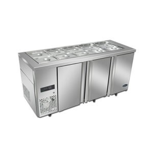 Quipwell SR1810 3-Door Salad Fridge 10xGN1/2 Pans 1800mm(W)