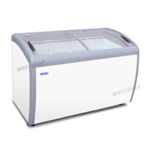 Wellquip KC360 Glass Display Chest Freezer 360L