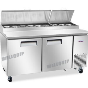 Quipwell PPA09 2-Door Pizza Prep Fridge 566L - Image 5