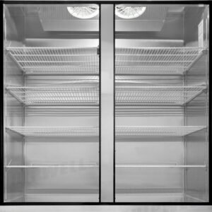Quipwell BGA13 2-Door Upright Display Fridge 1335L - Image 4